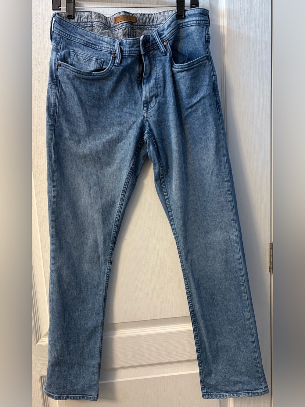 Robert Graham Slim Straight Light Blue Men's Jeans 30 x 32